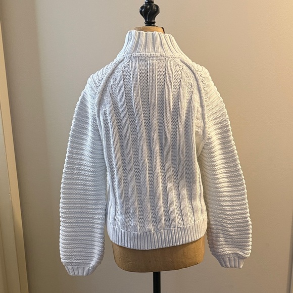 Free People whiteCable Knit Turtleneck Sweater - Picture 7 of 11